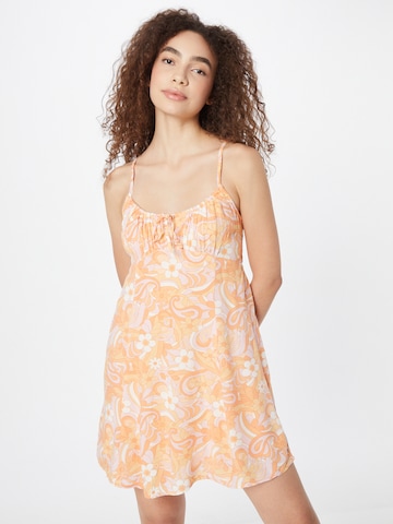 HOLLISTER Καλοκαιρινό φόρεμα 'EMEA' σε πορτοκαλί: μπροστά