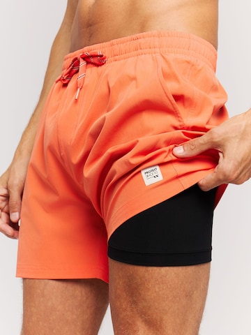 PROTEST Board Shorts 'PRTIgapo' in Purple