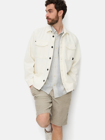 CAMEL ACTIVE Regular Fit Kurzarmhemd aus Leinenmix in Weiß