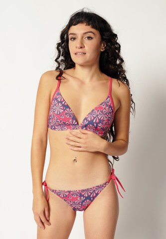 Skiny Triangel Bikinitop in Blau