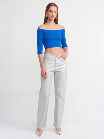T-shirt Dilvin en bleu : devant