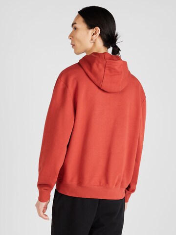 HUGO - Sweatshirt 'DAPO' em vermelho