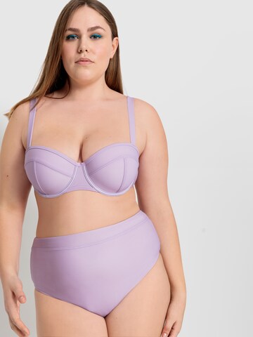 Balconnet Hauts de bikini 'Gina' LSCN by LASCANA en violet : devant