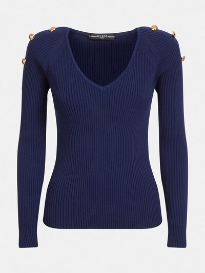 GUESS Pullover in dunkelblau, Produktansicht