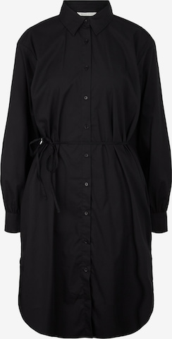 TOM TAILOR DENIM - Vestido camisero en negro: frente