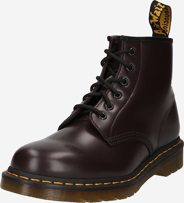 Dr. Martens Lace-Up Ankle Boots '101' in Red: front