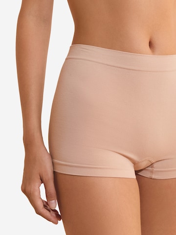ETAM Nahtloser Boyshort aus Bio-Baumwolle 'AMANDE' in Beige
