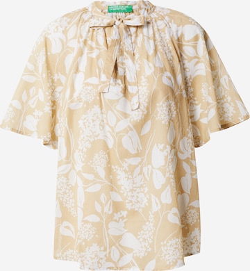 UNITED COLORS OF BENETTON Blouse in Beige: voorkant