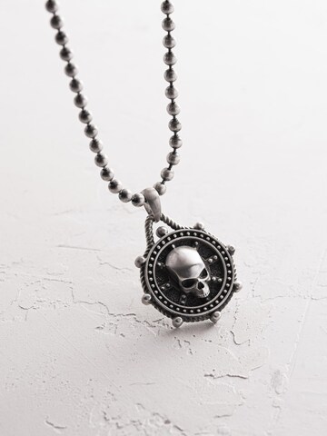 REYTEL Anhänger 'WHEEL of FATE' in Silber: Vorderseite