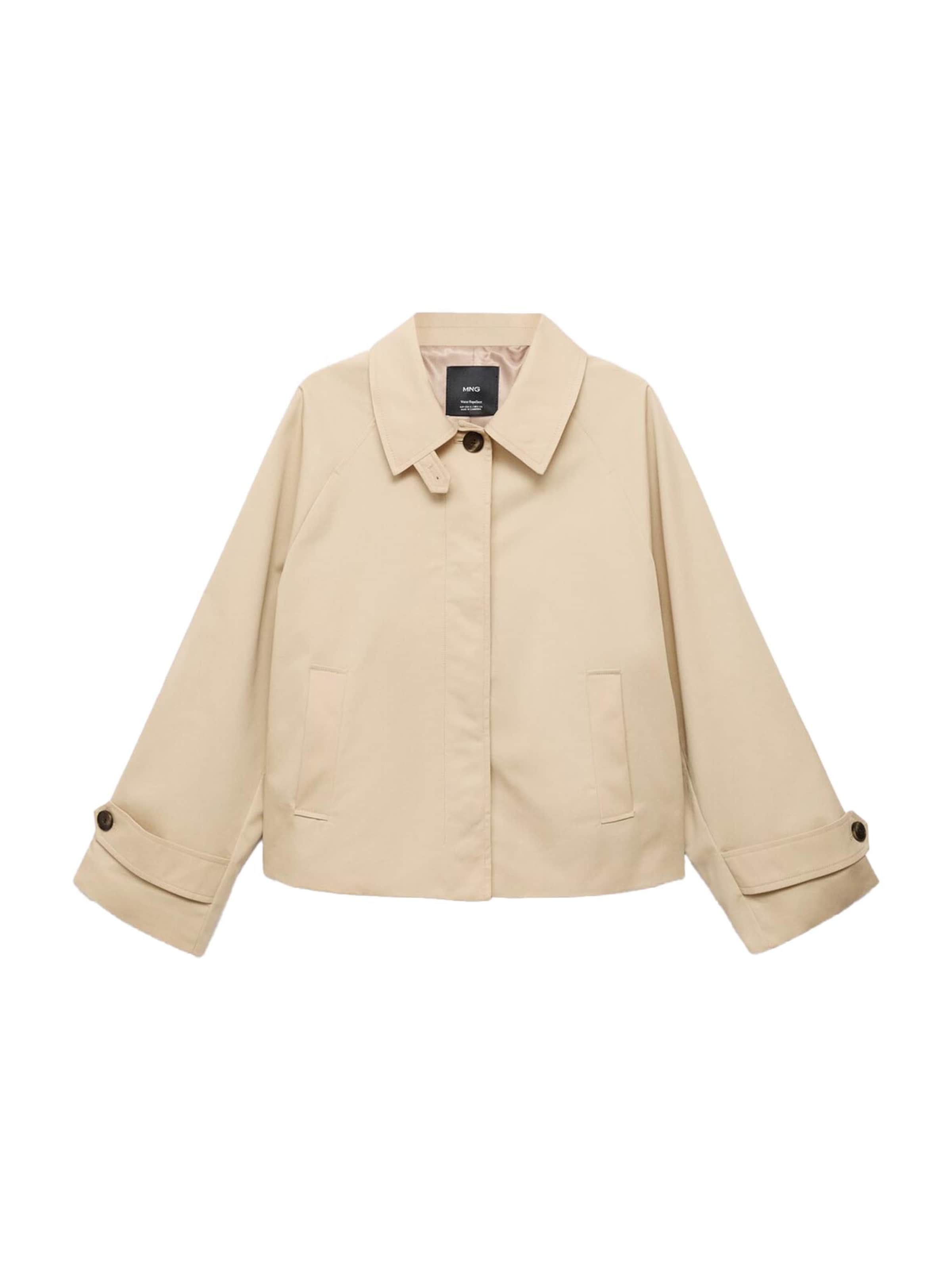 MANGO Välikausitakki 'NEWLipa' värissä beige: etupuoli