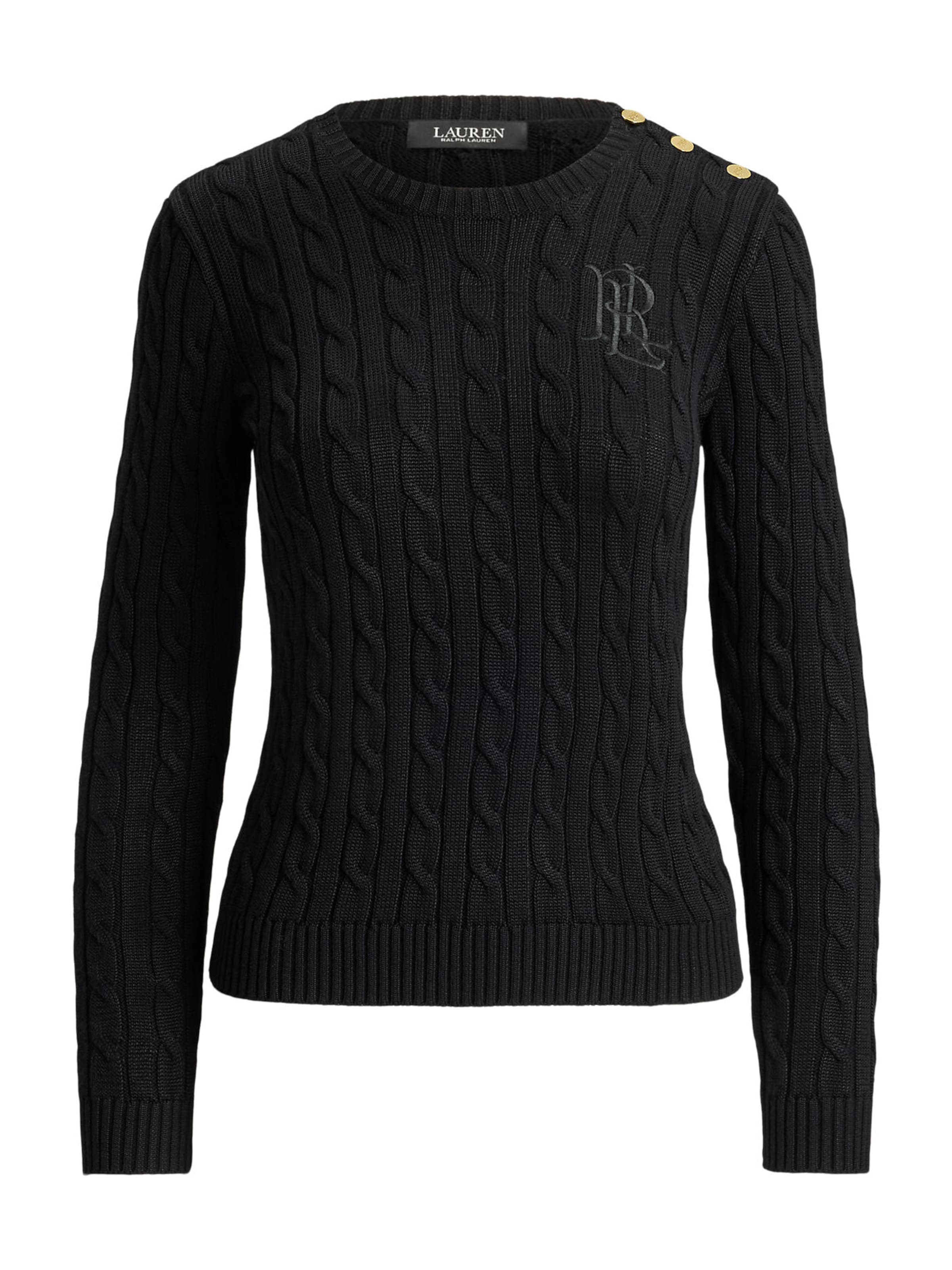 Lauren Ralph Lauren Pullover in Schwarz: Vorderseite