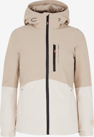PROTEST Sportjacke 'PRTDISK' in Beige: Vorderseite
