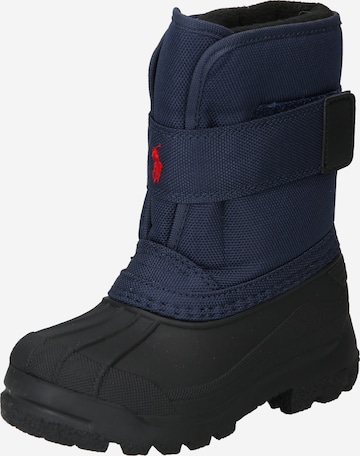 Polo Ralph Lauren Snow Boots 'HAMPTYN' in Blue: front