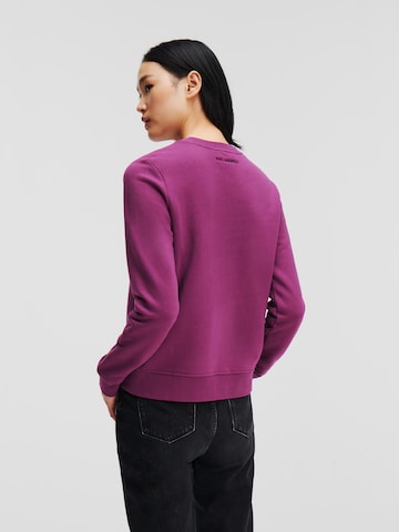 Sweat-shirt 'Ikonik' Karl Lagerfeld en violet