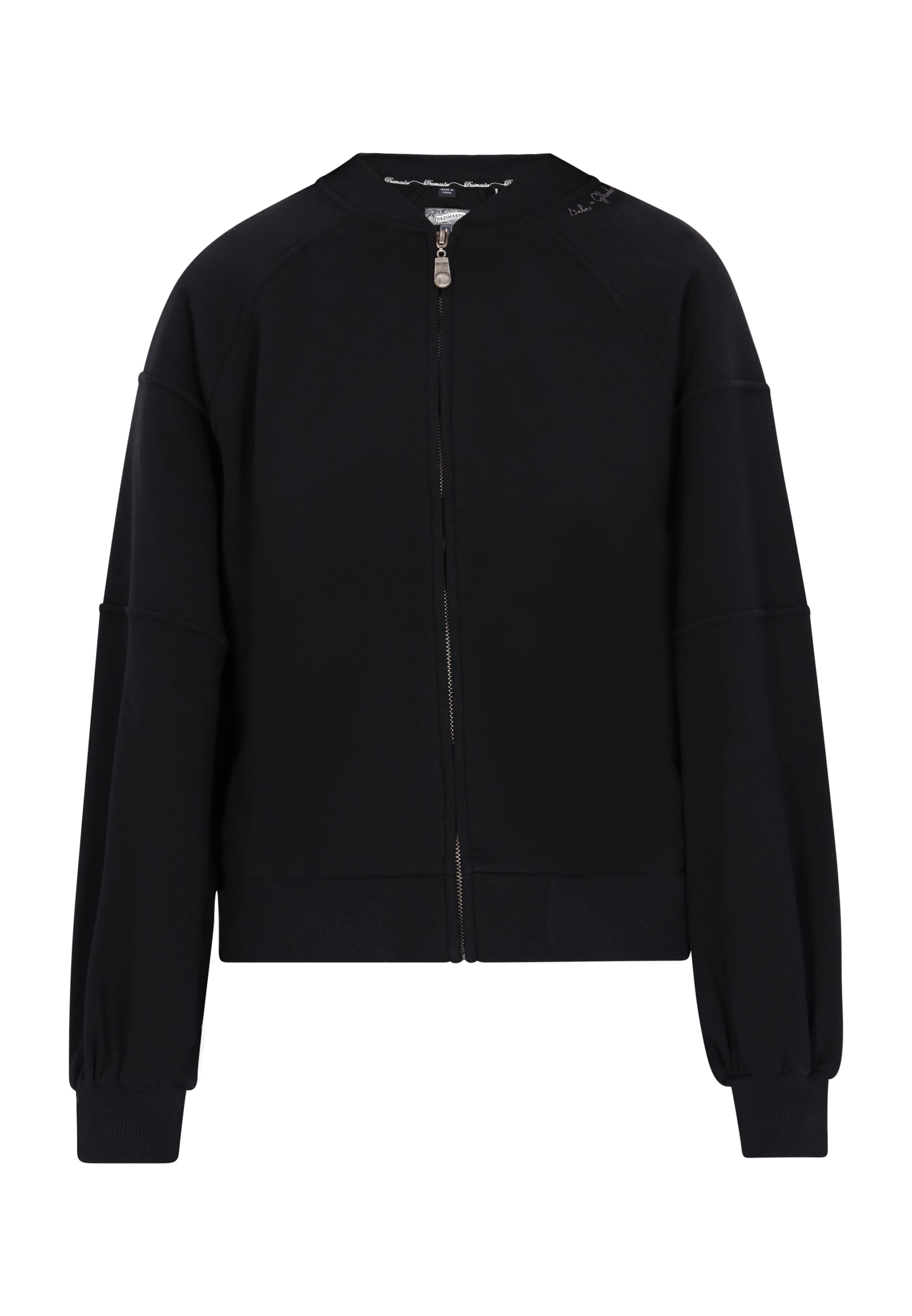 DreiMaster Vintage Jopa na zadrgo | črna barva: sprednja stran