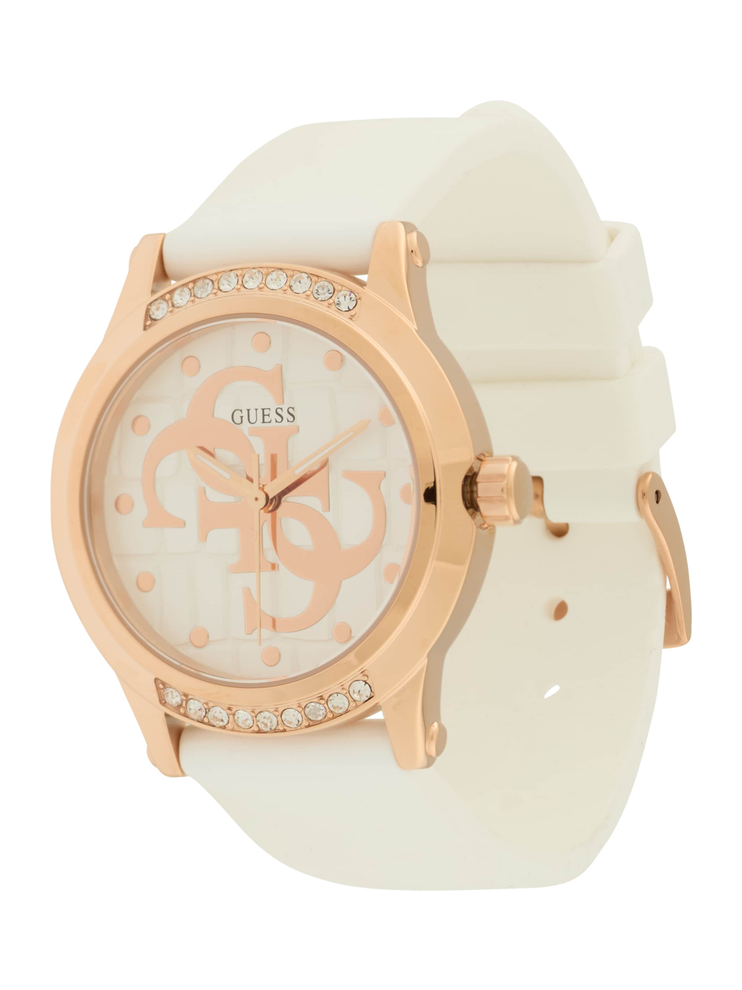 Montre à affichage analogique 'Annette' GUESS en blanc : devant