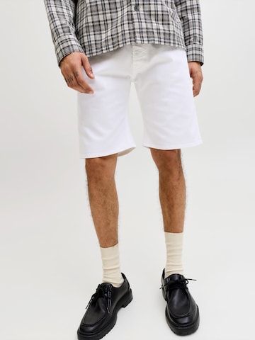 JACK & JONES Regularen Kavbojke 'JJIRICK JJORIGINAL' | bela barva