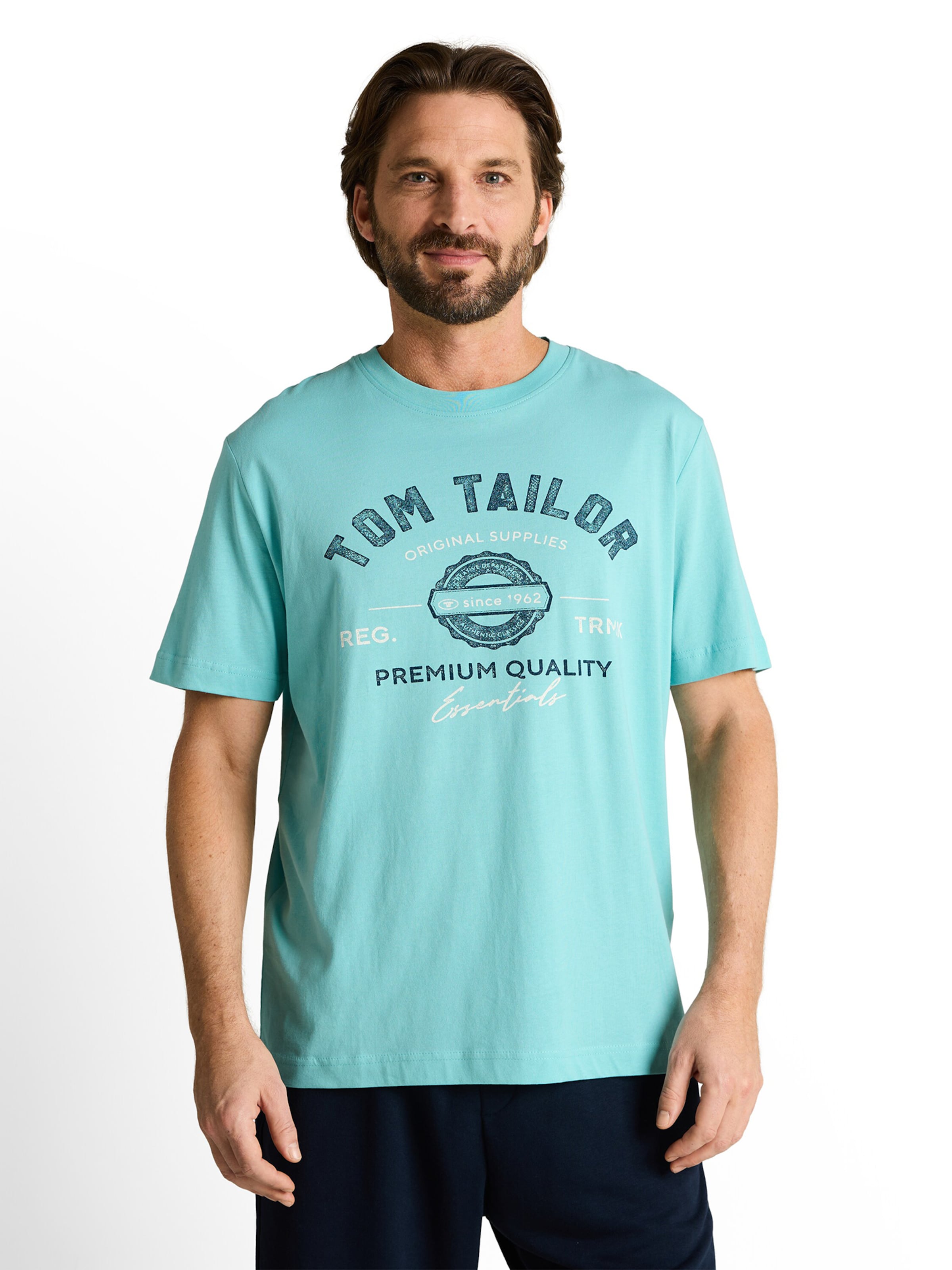 T-Shirt TOM TAILOR en bleu : devant