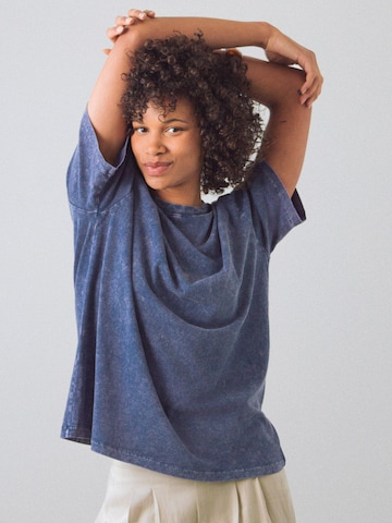 Honest Basics Shirt 'Hipster' in Blauw: voorkant