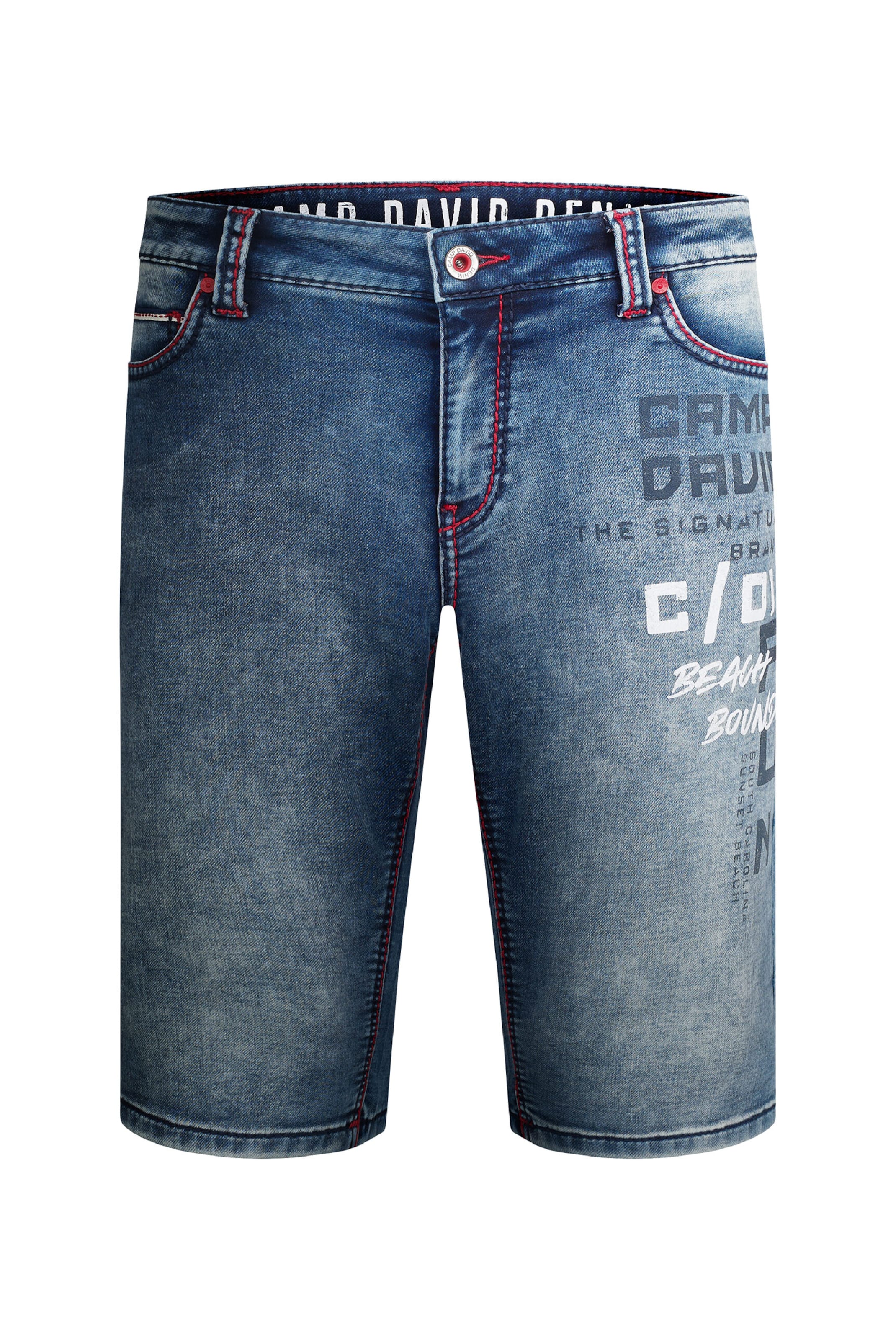 CAMP DAVID Regular Jeans in Blue: front