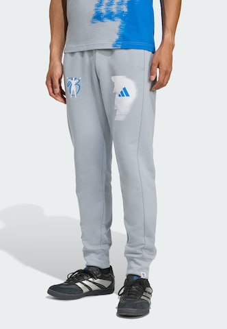 Effilé Pantalon de sport 'Jude Bellingham' ADIDAS PERFORMANCE en gris : devant