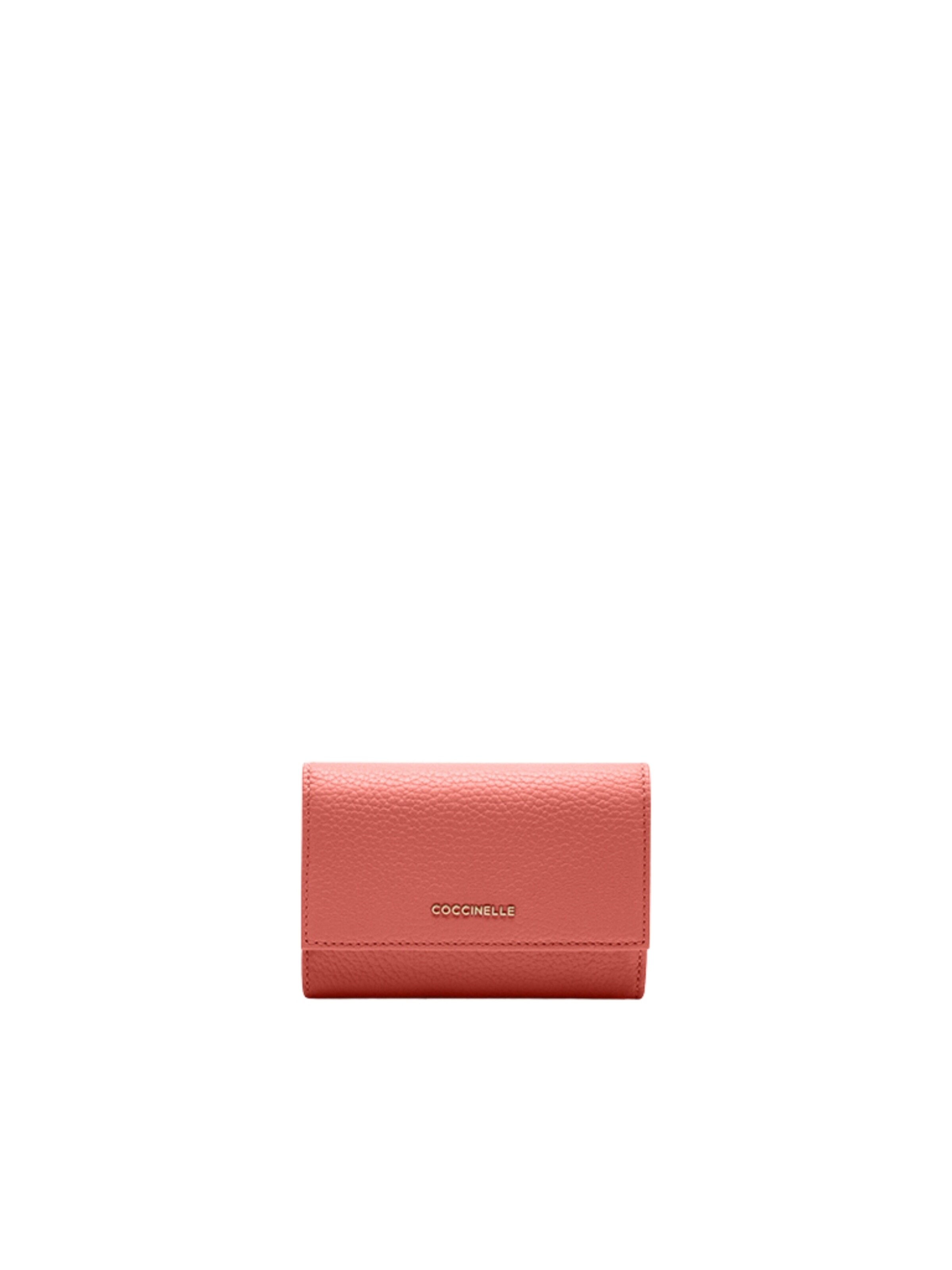 Portamonete 'COCCINELLE METALLIC' di Coccinelle in rosa: frontale