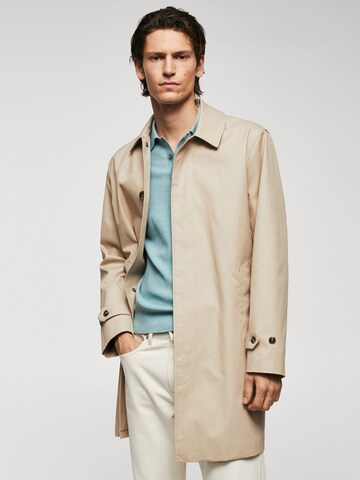 MANGO MAN Between-Seasons Coat 'Chayton' in Beige: front