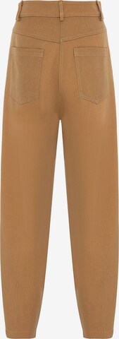 NOCTURNE - Slimfit Pantalón en marrón