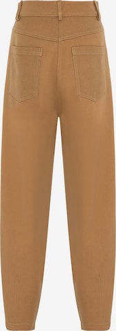 NOCTURNE Slimfit Hose in Braun