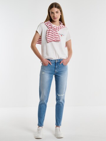 BIG STAR Tapered Jeans ' MAGGIE ' in Blau