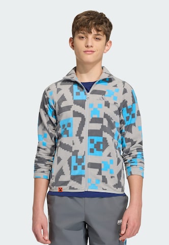 ADIDAS TERREX - Casaco de velo funcional 'Adidas x Minecraft' em cinzento: frente