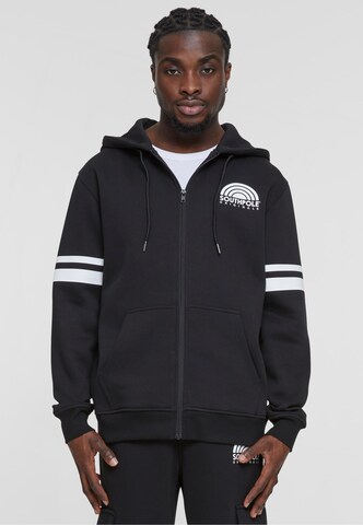 SOUTHPOLE Sweat jacket in Black: front