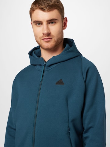 ADIDAS SPORTSWEAR Sportsweatjacka 'Z.N.E. Premium' i blå