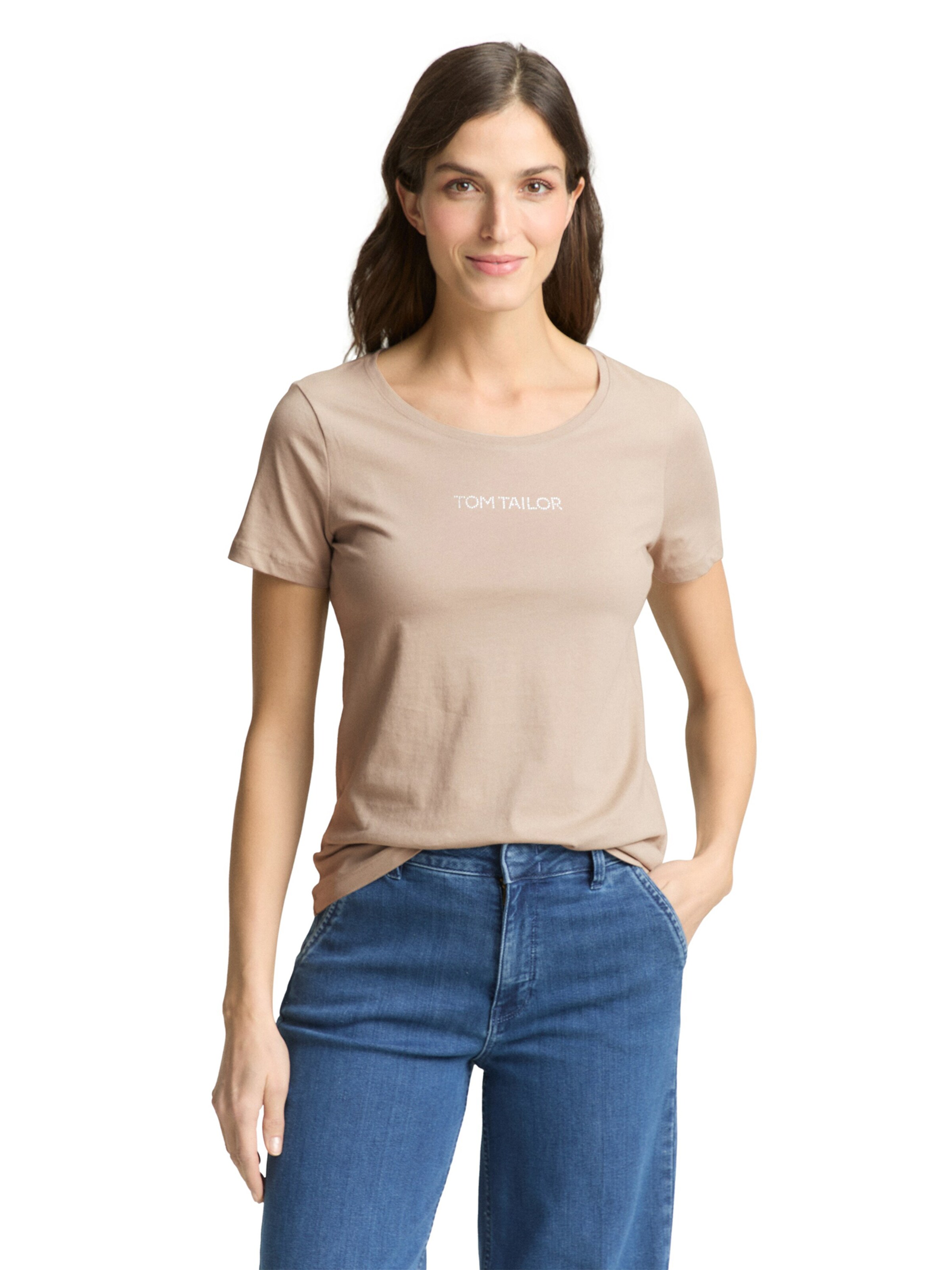 T-shirt TOM TAILOR en gris : devant