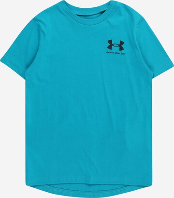 UNDER ARMOUR Λειτουργικό μπλουζάκι σε μπλε: μπροστά