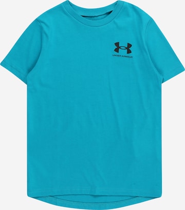 UNDER ARMOUR Функционална тениска в синьо: отпред