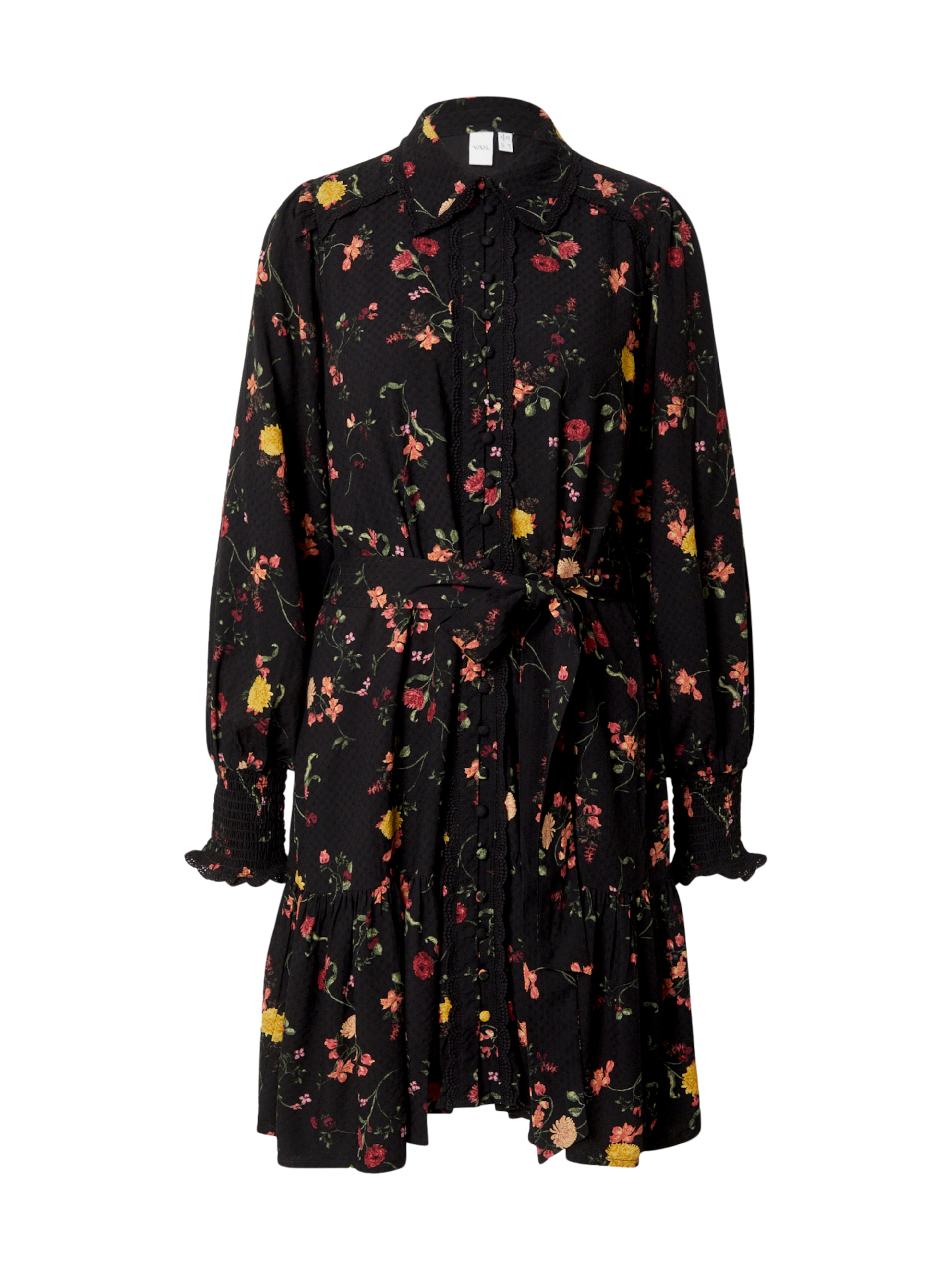 YAS Shirt Dress 'YASTILERA' in Black: front