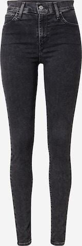 LEVI'S Jeans '720 HIRISE SUPER SKINNY BLACKS' in Zwart: voorkant