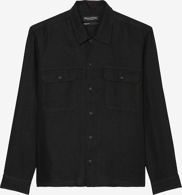 Marc O'Polo Regular fit Button Up Shirt in Black: front