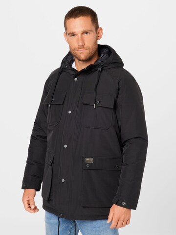 Parka de iarnă 'Mountain' de la Superdry pe negru: față