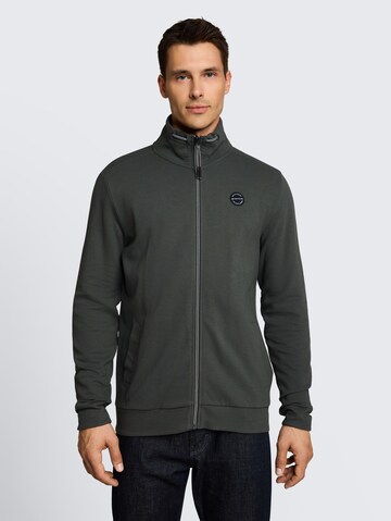 TOM TAILOR Sweatjacke in Grün: Vorderseite