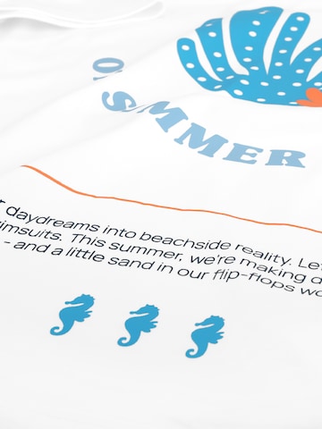 SPITZBUB Shirt 'Making dreams on summer breeze' in White