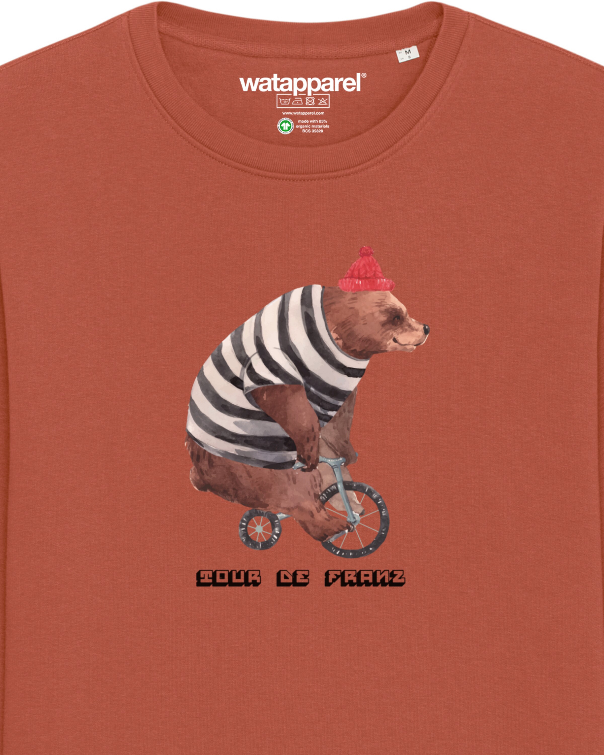 Felpa 'Tour de Franz' di Watapparel in marrone