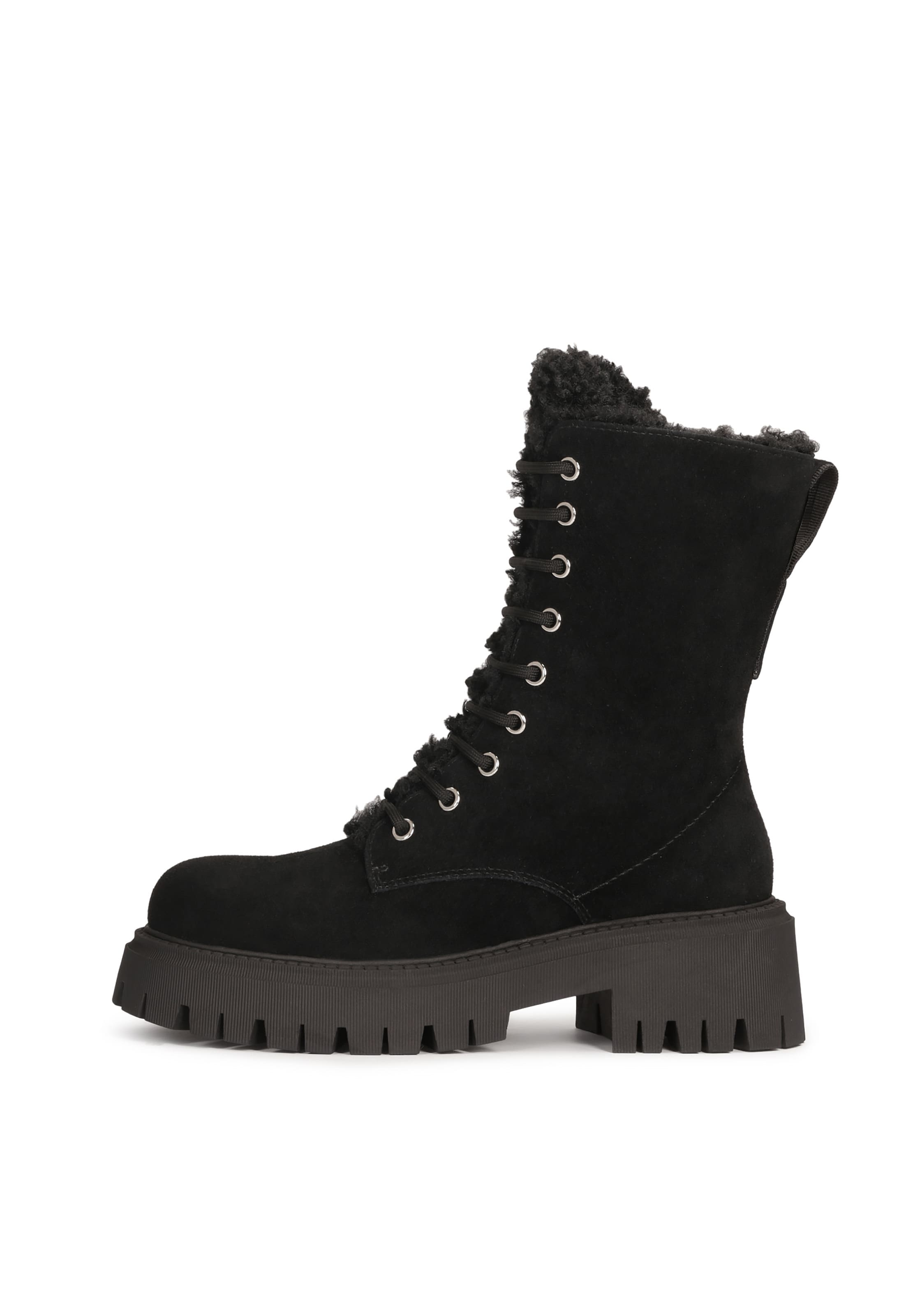 Kazar Ботинки на шнуровке в Черный: спереди