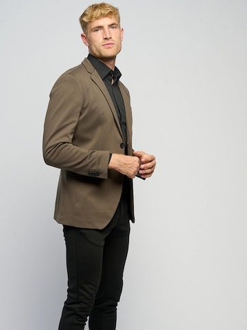 Regular fit Giacca business da completo ' The Original ' di TEESHOPPEN in marrone