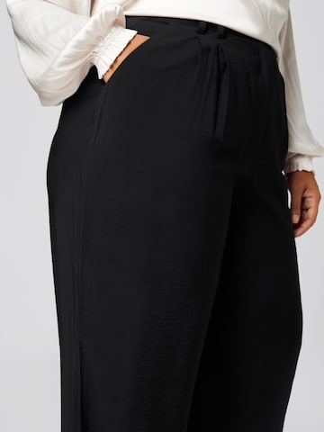 Guido Maria Kretschmer Curvy Loose fit Pleat-Front Pants 'Finja' in Black