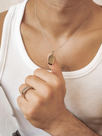 Hey Happiness Ketting 'Minimalist Tag' in Zilver