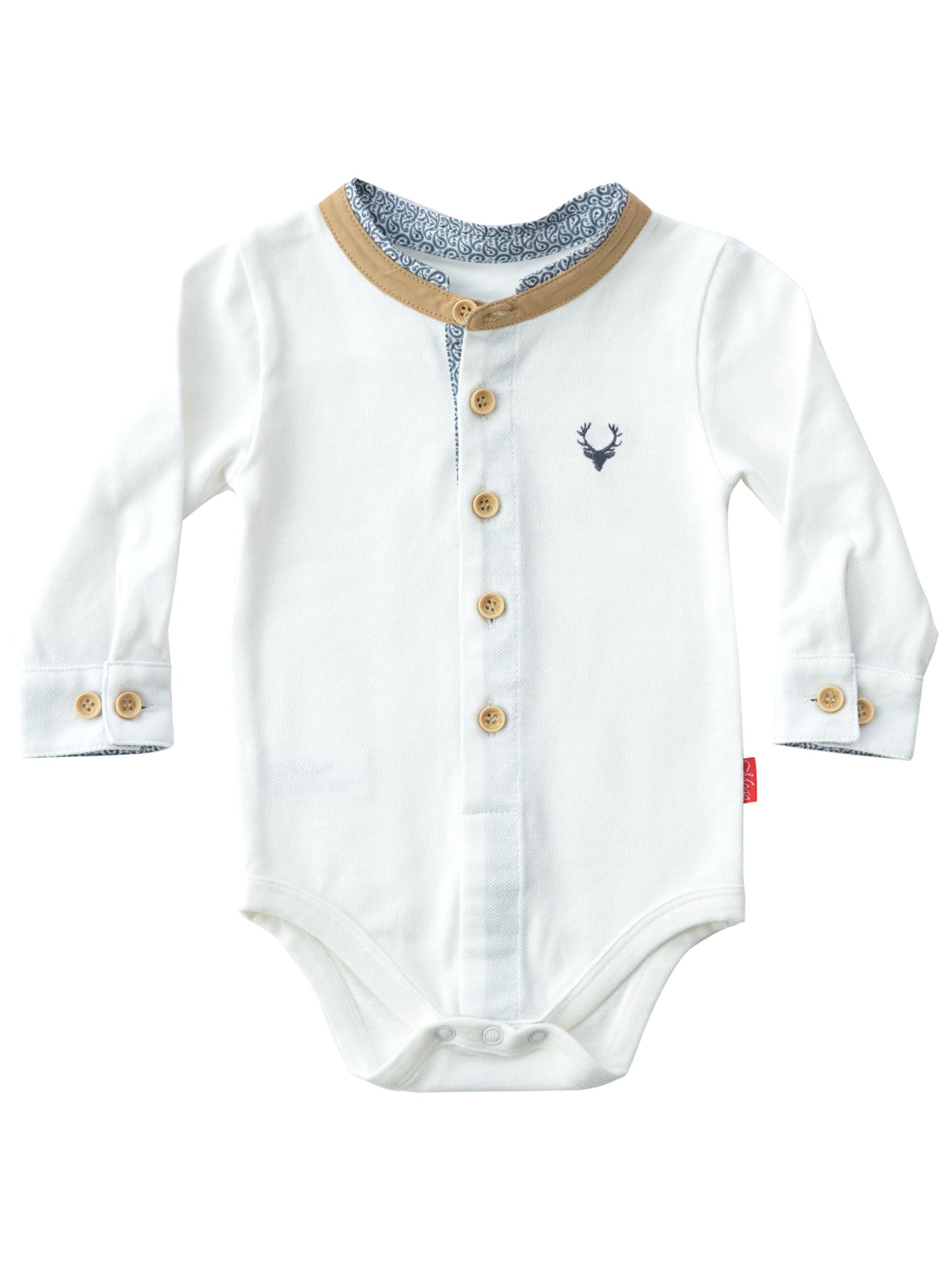 Mogo Strampler/Body 'Gabris'‌‌‌‌‌‌‌‌‌‌ in Weiß: Vorderseite