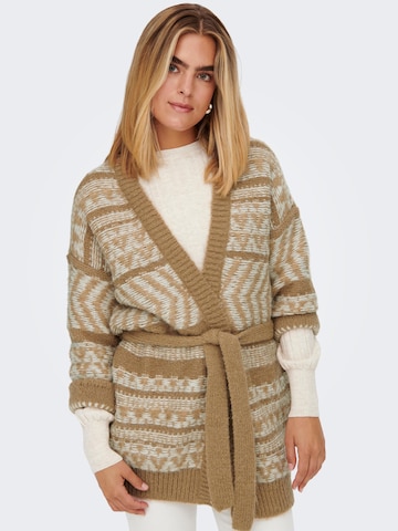 Cardigan ONLY en beige : devant