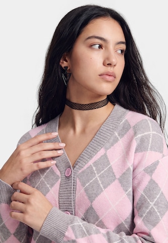 myMo ROCKS Knit Cardigan 'Rock' in Grey